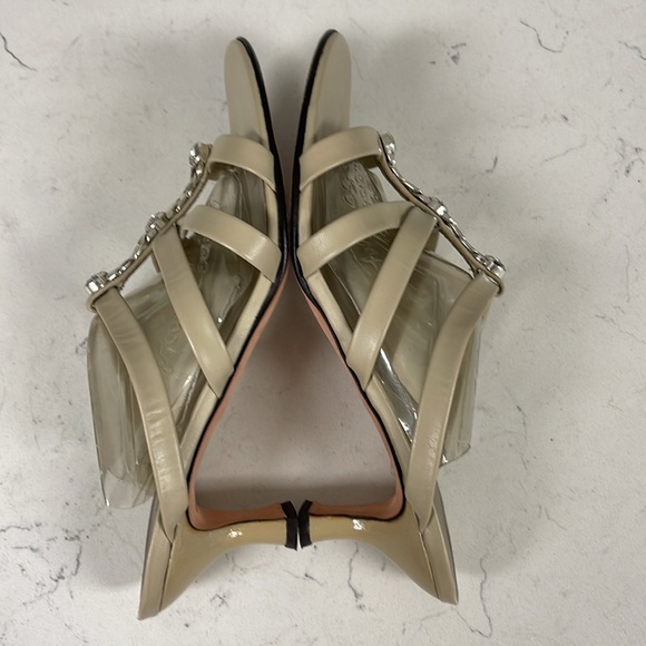 Brighton TESORO Kitten Heel Sandals Women’s Size 9 Color - Biscotti - Taupe - Picture 9 of 16